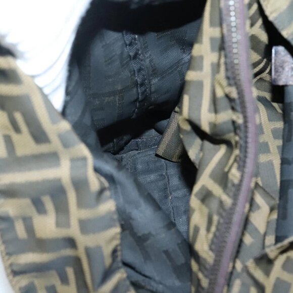 FENDI Zucca Canvas Tote Bag Black Brown Auth - Picture 12 of 16